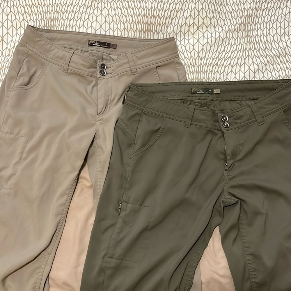 Two pair Prana Halle pants size 8